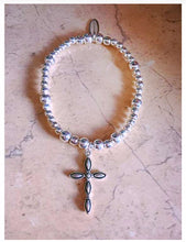 Load image into Gallery viewer, Large Cross Stacker Bracelet